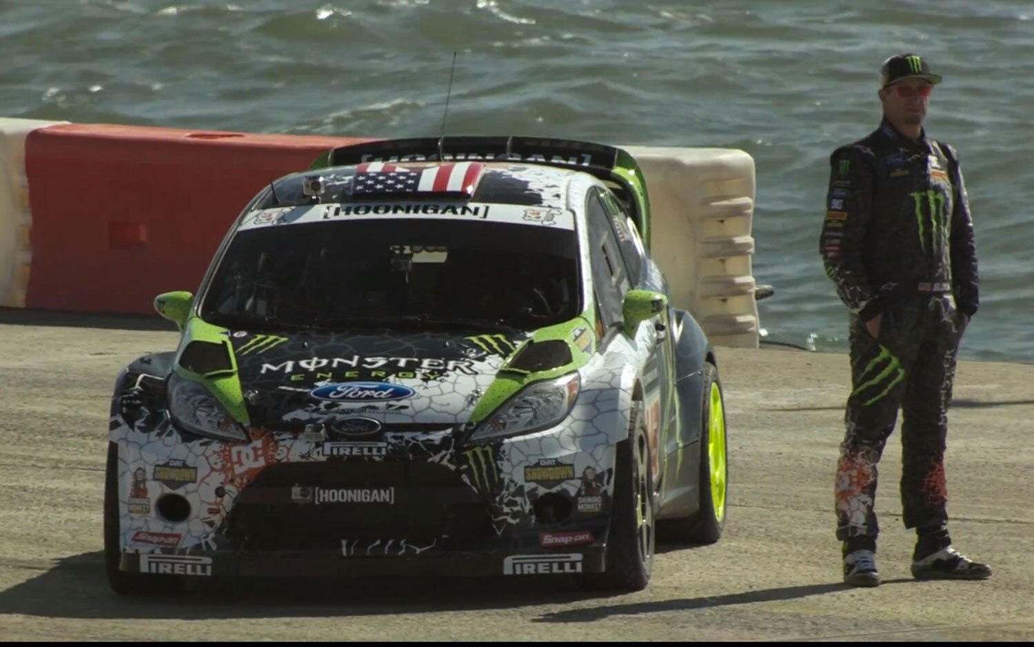 Feature Flick Ken Block Takes Gymkhana 5 Ford Fiesta On The Water