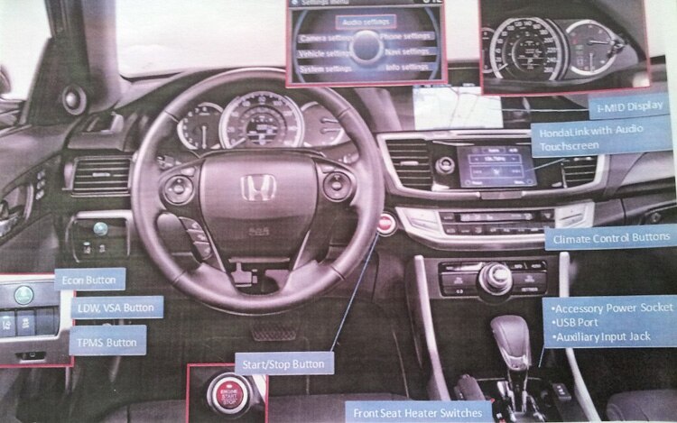 Leaked 2013 Honda Accord Interior Revealed Online Automobile