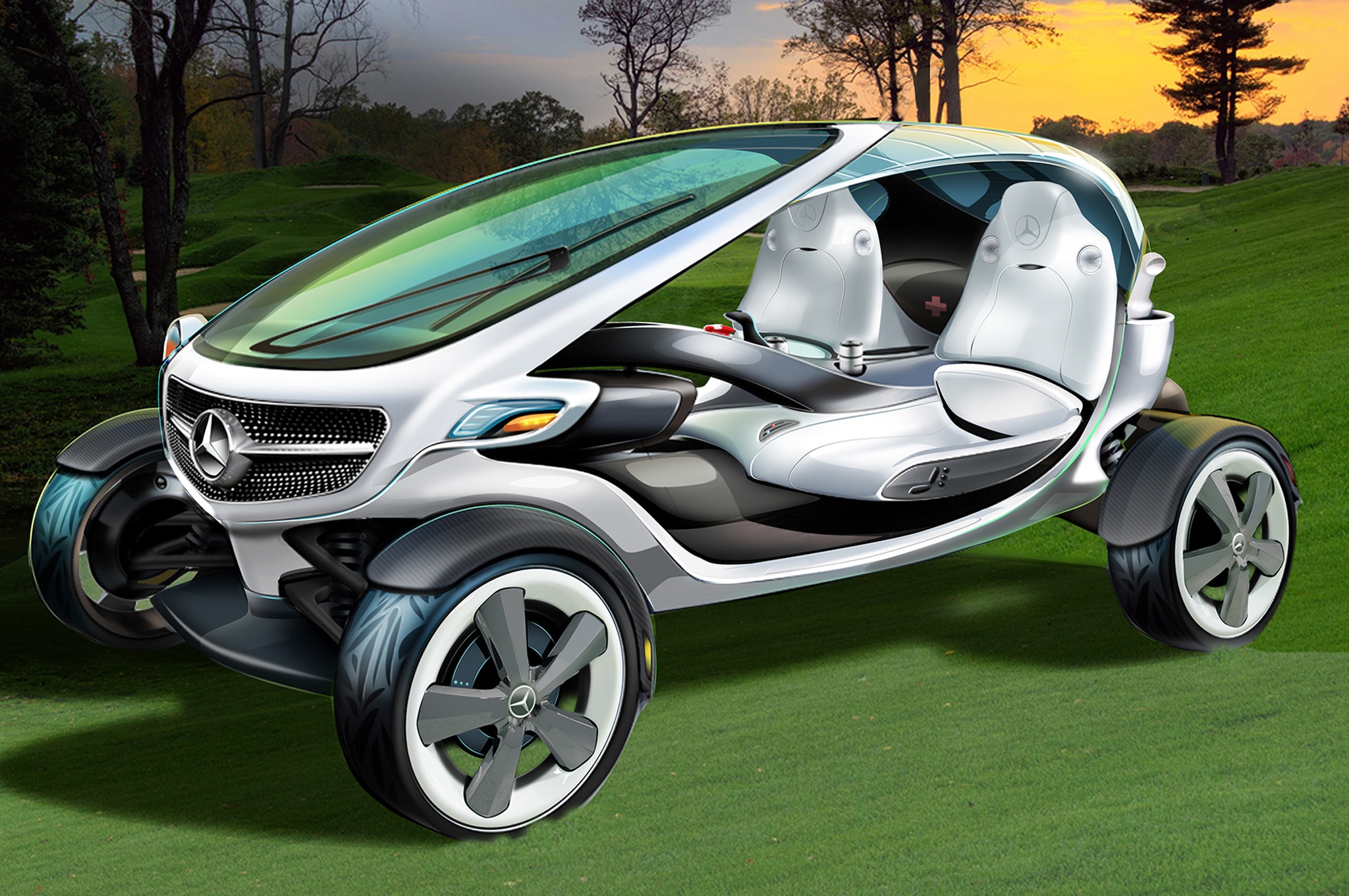 MercedesBenz Designs Its Dream Golf Cart