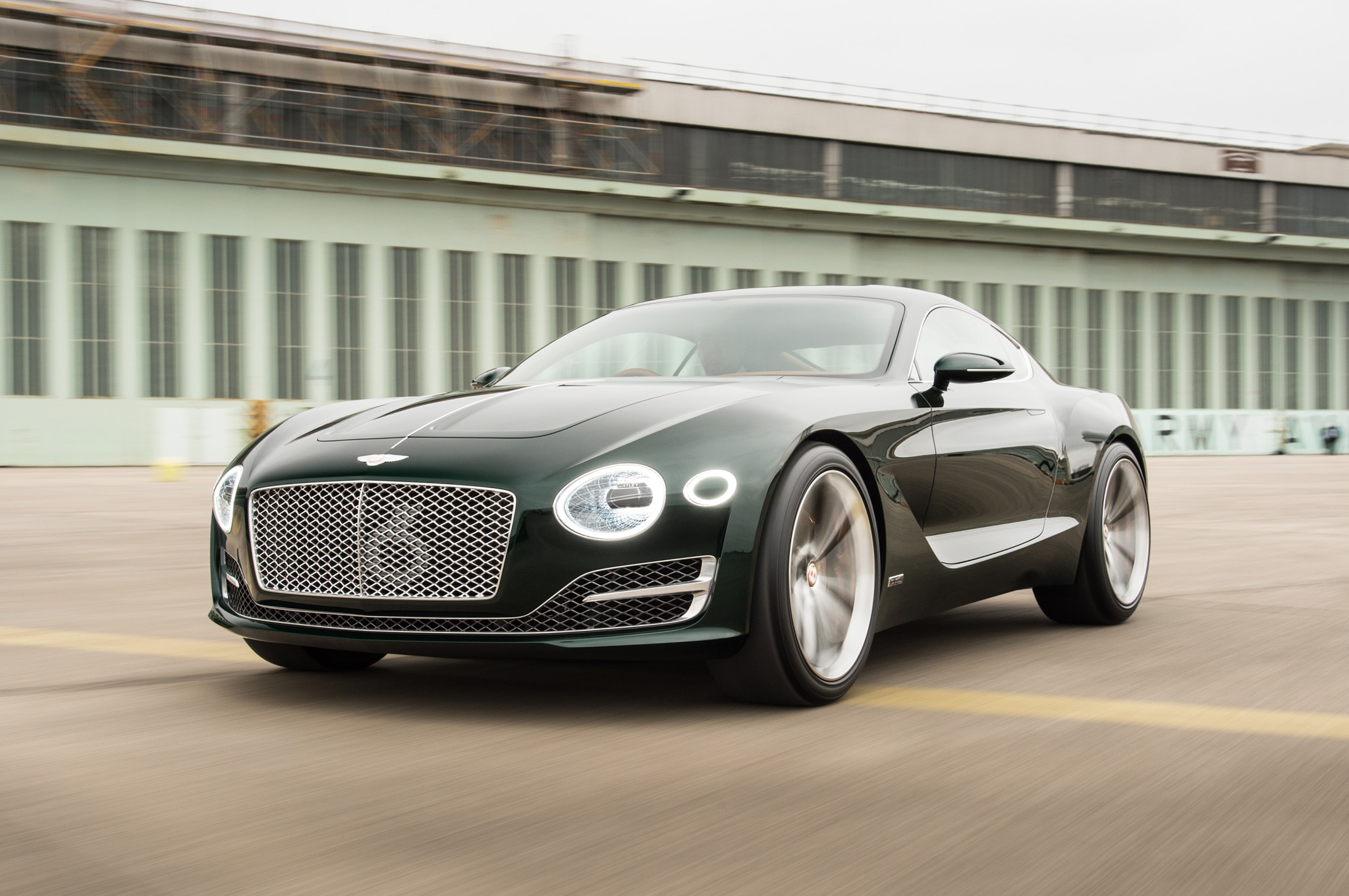 World Exclusive At The Wheel Of The Bentley Exp 10 Speed 6