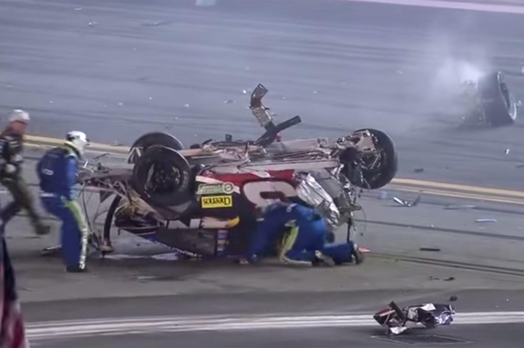 Video NASCAR Driver Austin Dillon Unharmed in Wild Crash at Daytona