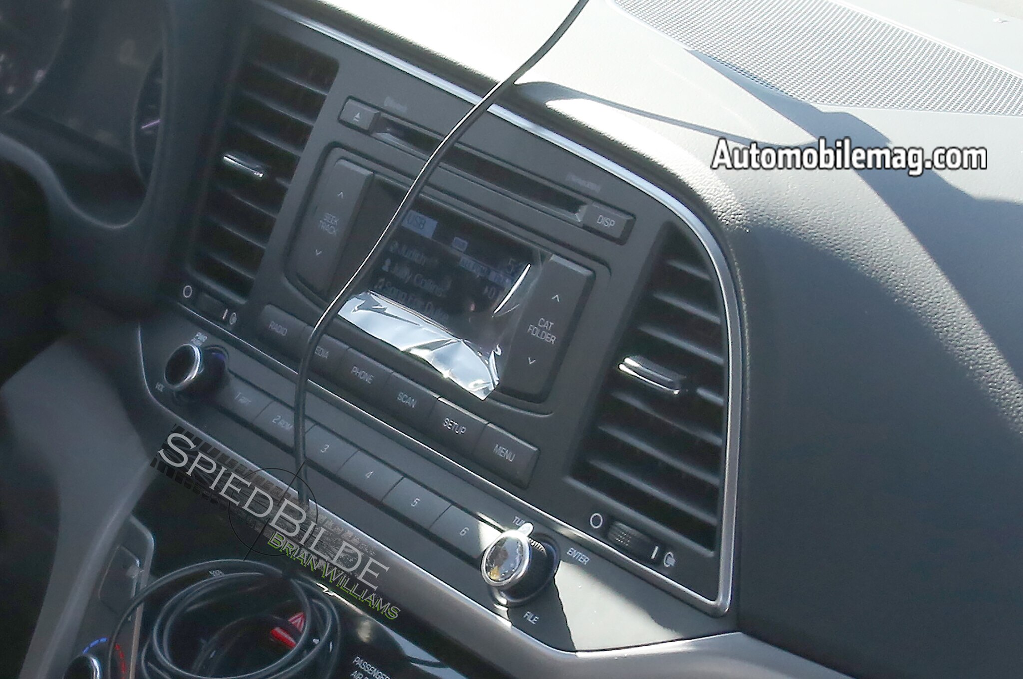 2017 Hyundai Elantra Interior Spied With Updated Dashboard