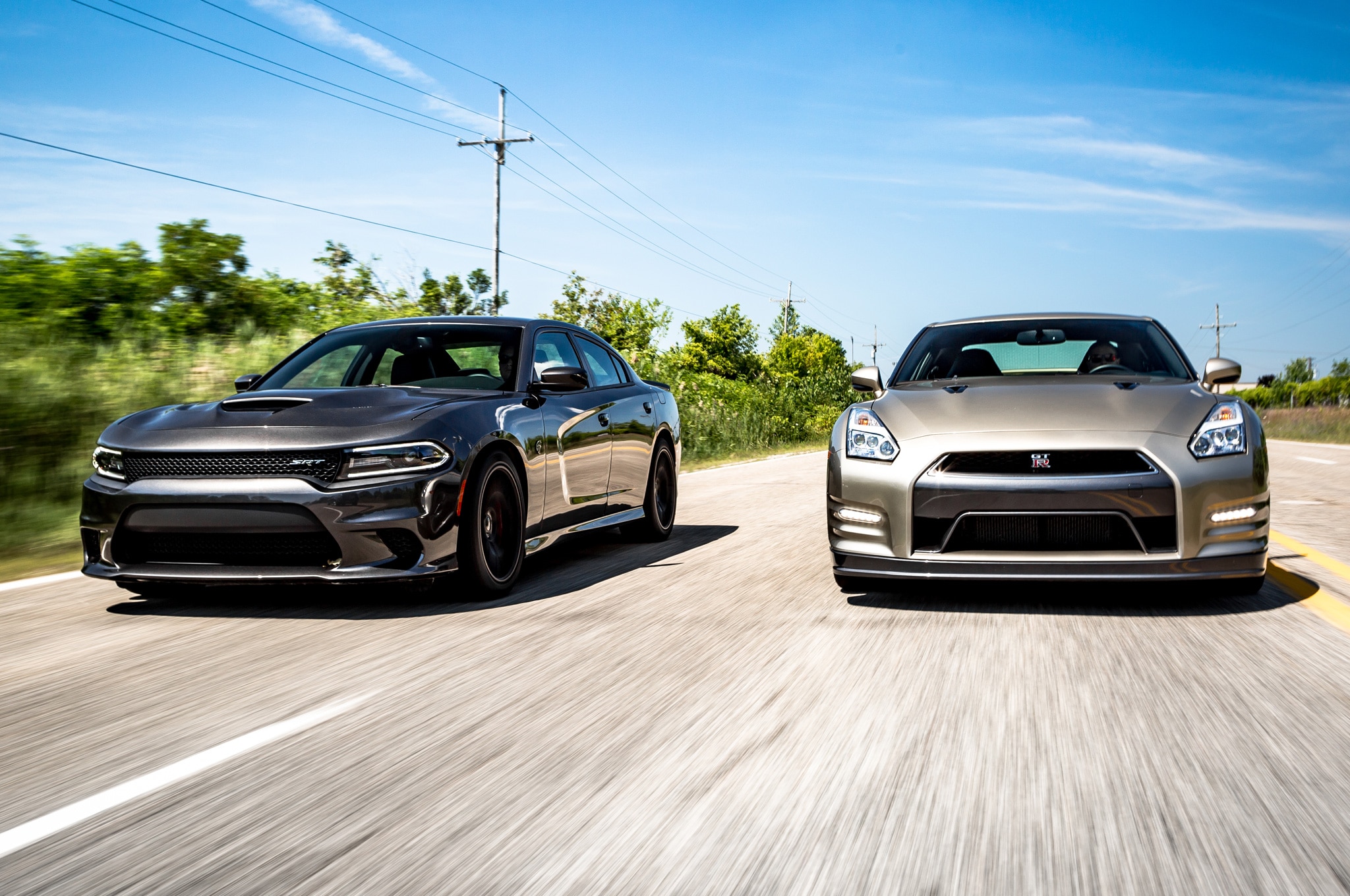 Flavors Of Fast 2015 Dodge Charger Hellcat Vs 2016 Nissan