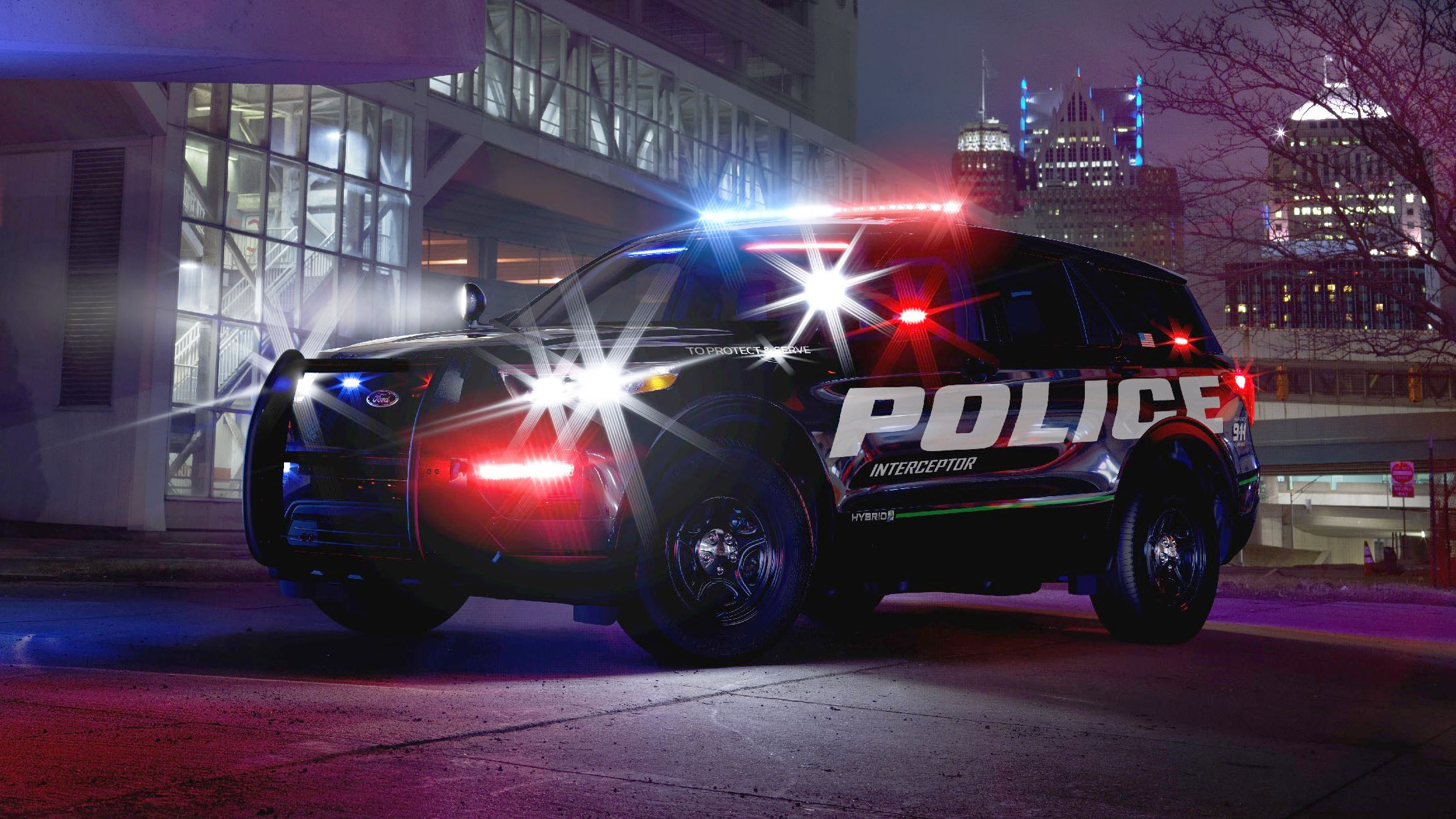 2021 ford explorer police interceptor  car wallpaper