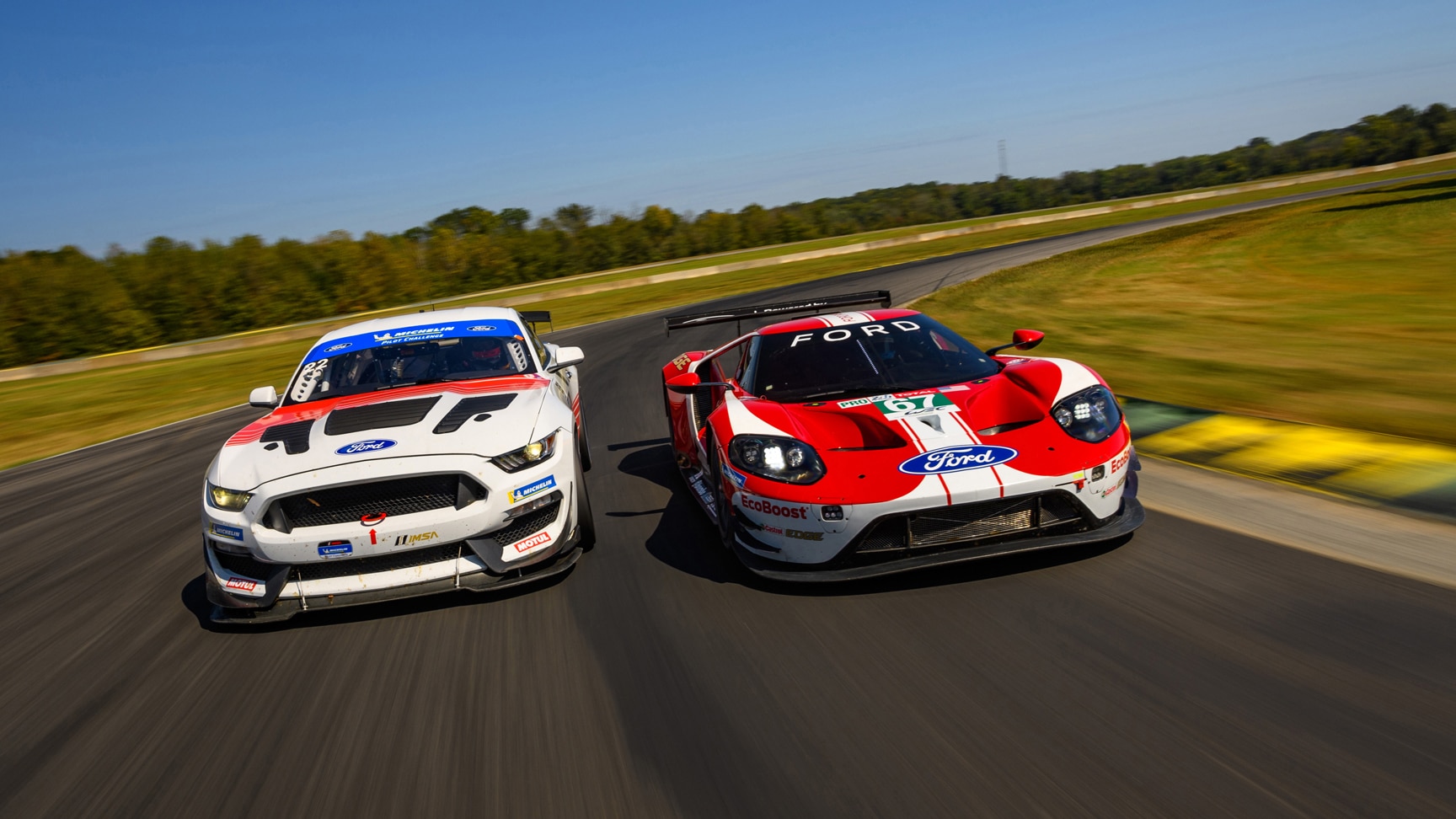 We Drive Ford’s GT Le Mans Race Car + Mustang GT4 Racer! Automobile