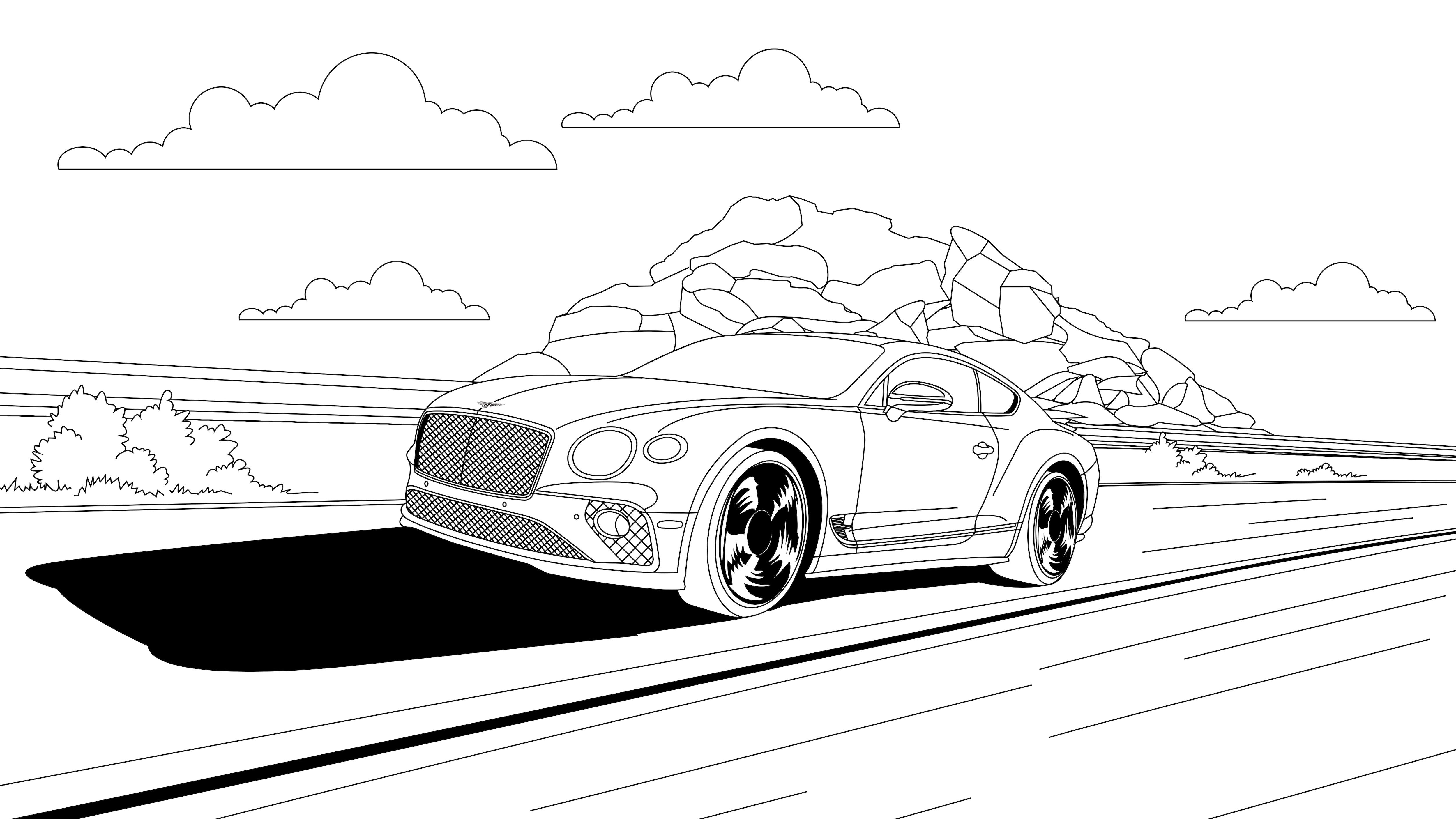 Bentley Coloring Pages