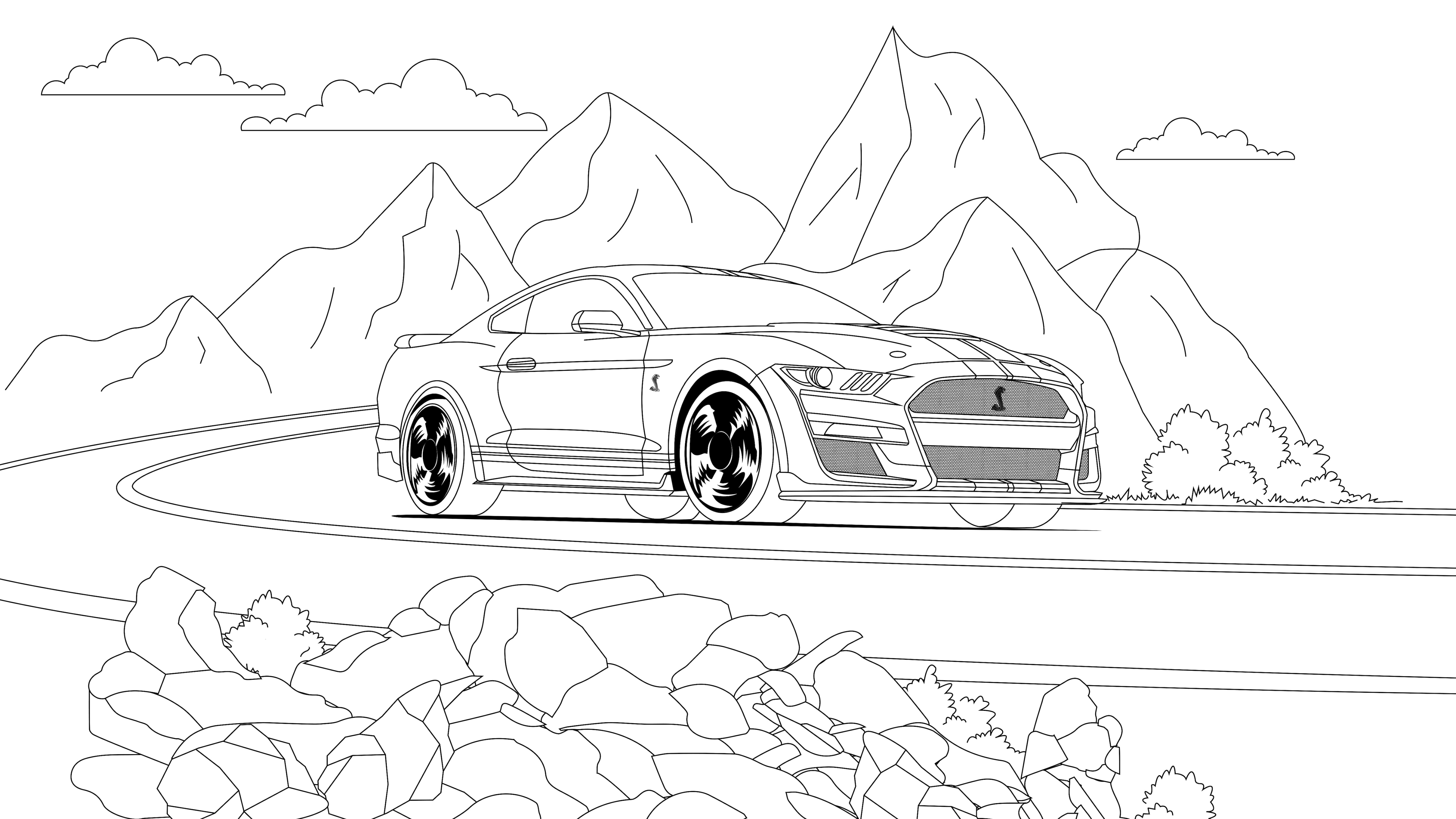 Spec Out Your Own Automobile All-Star with These Coloring Book Pages