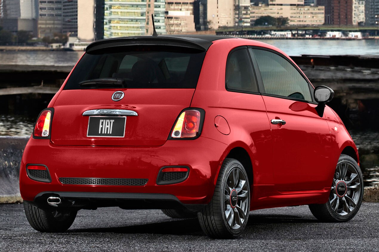 fiat 500 rear spoiler