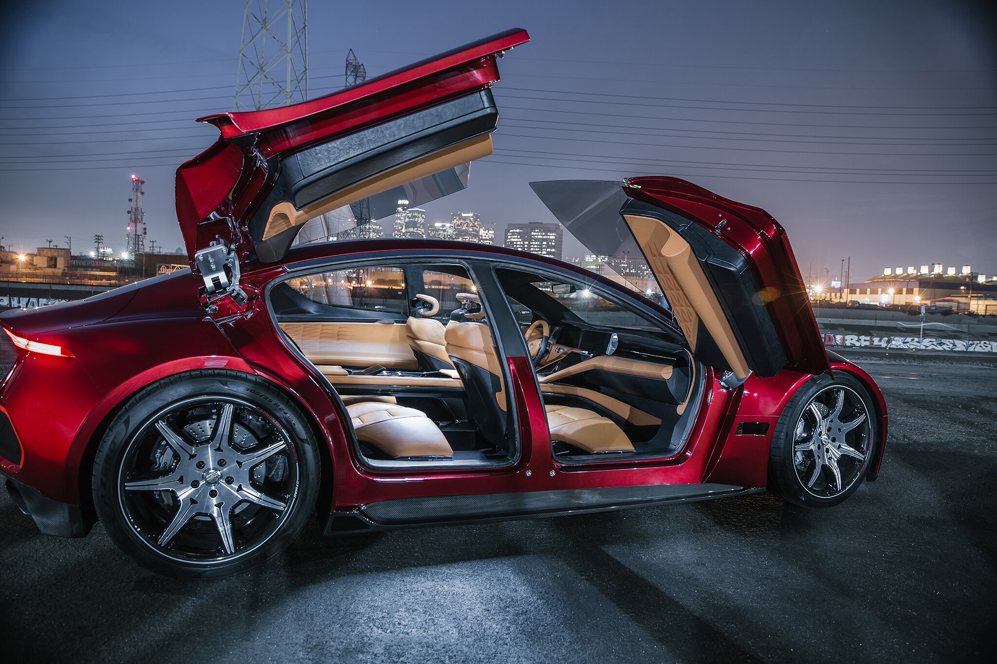 Fisker Emotion Spreads Its Suicide Butterfly Doors