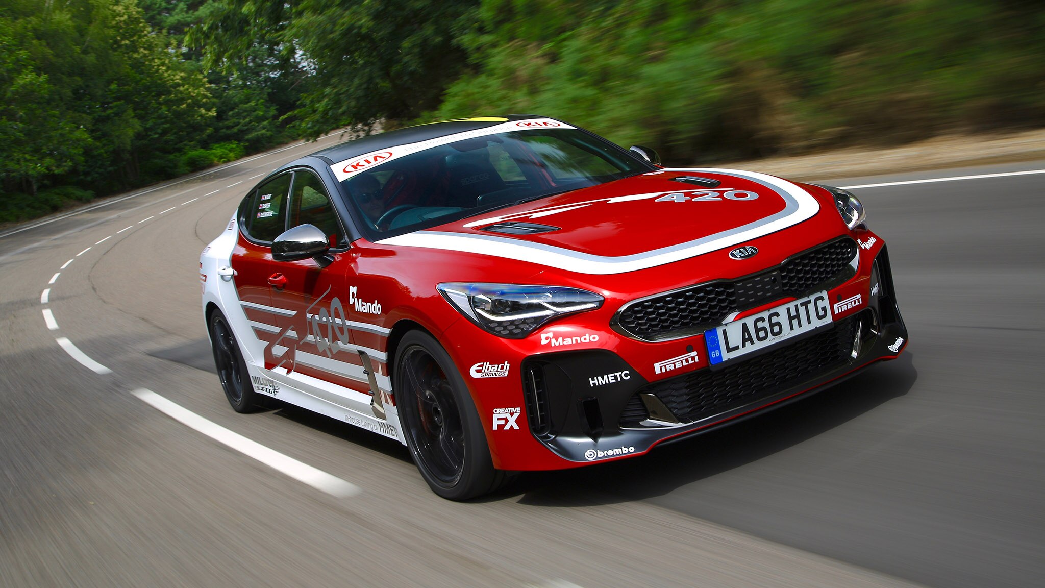 Get Stung The Kia Stinger Gt420 Is A 422 Hp One Off Track