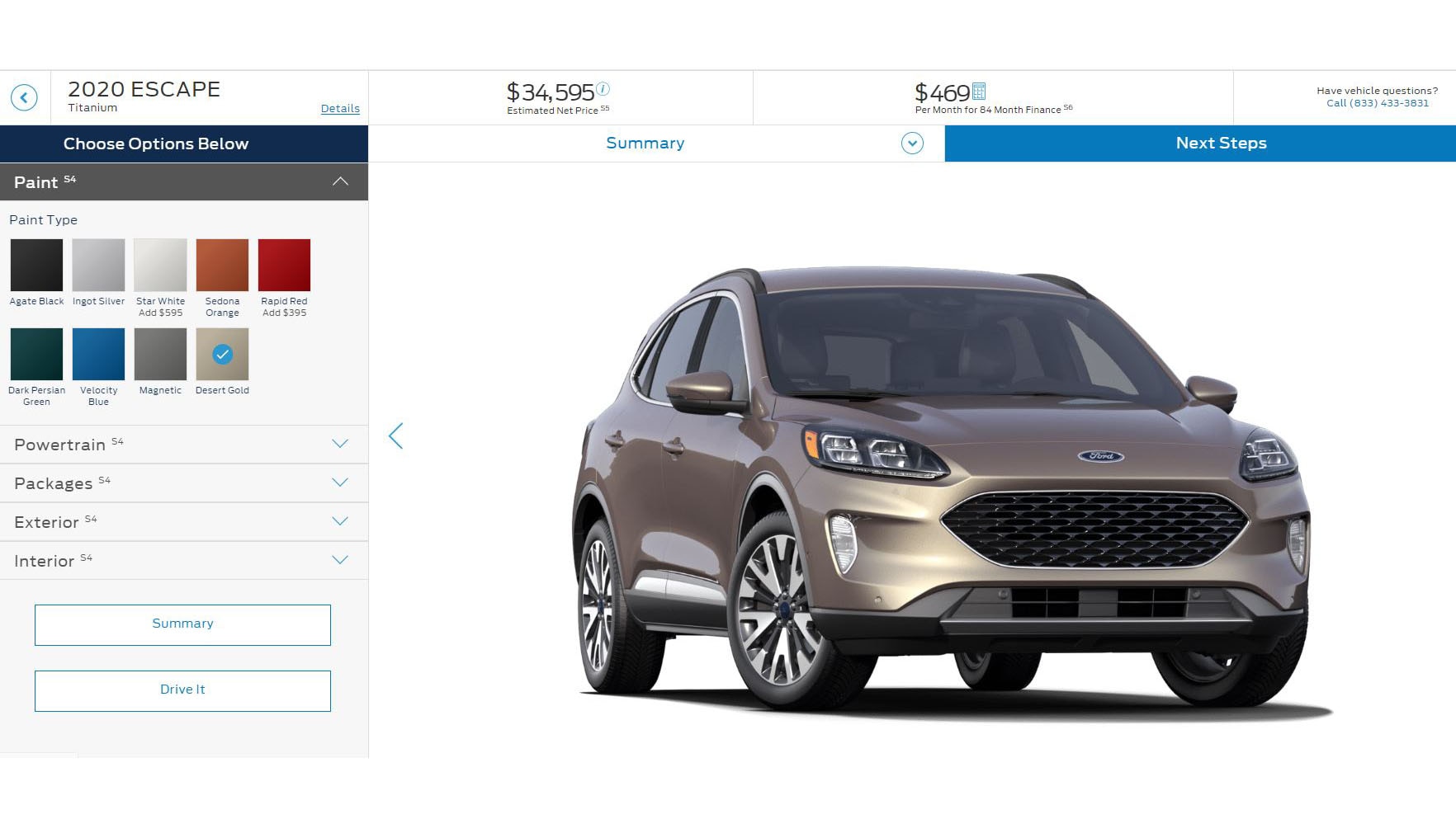 2020 Ford Escape You Can Now Build And Price One