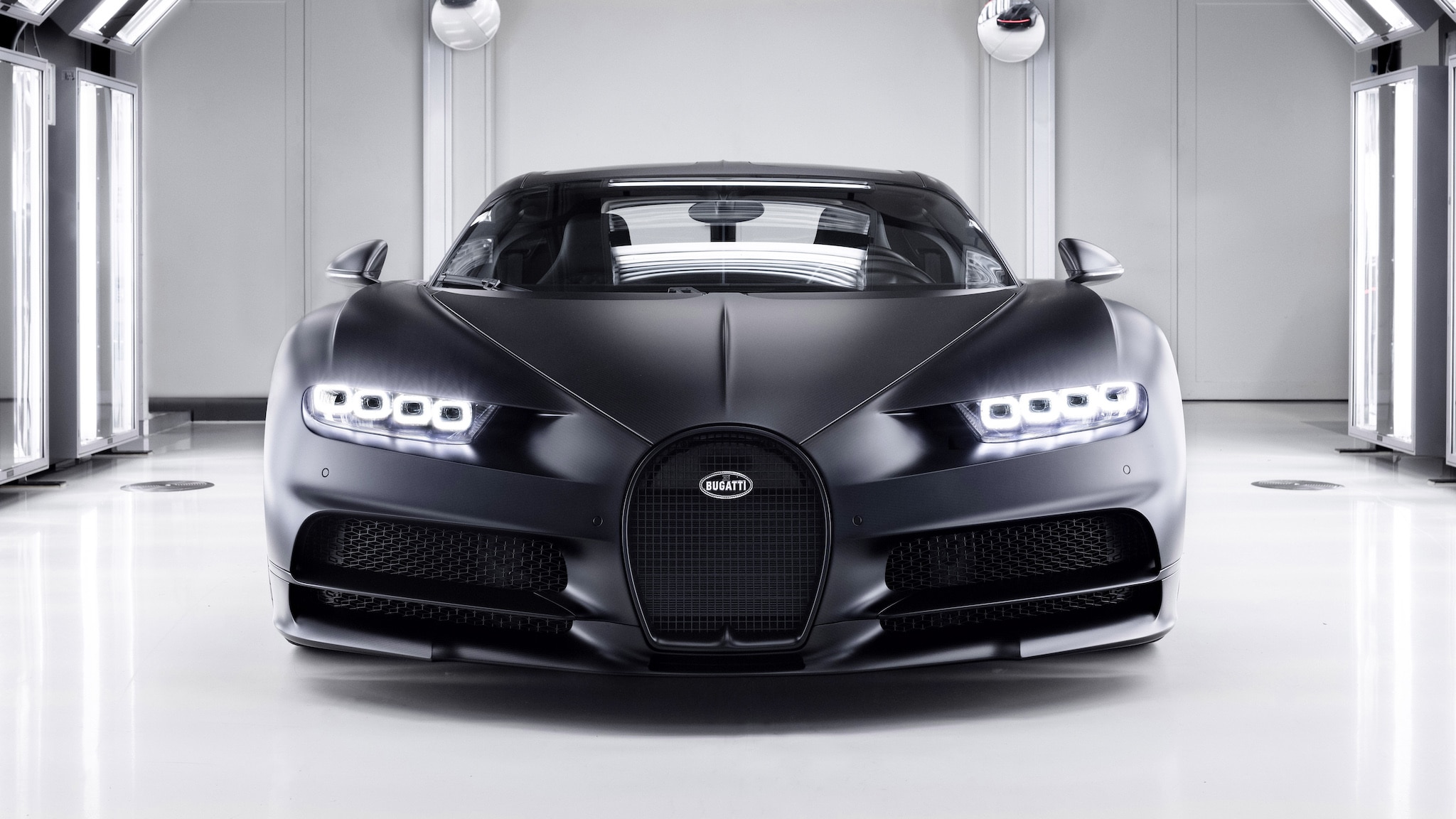 The 250th Bugatti Chiron Is a Matte Black Beast